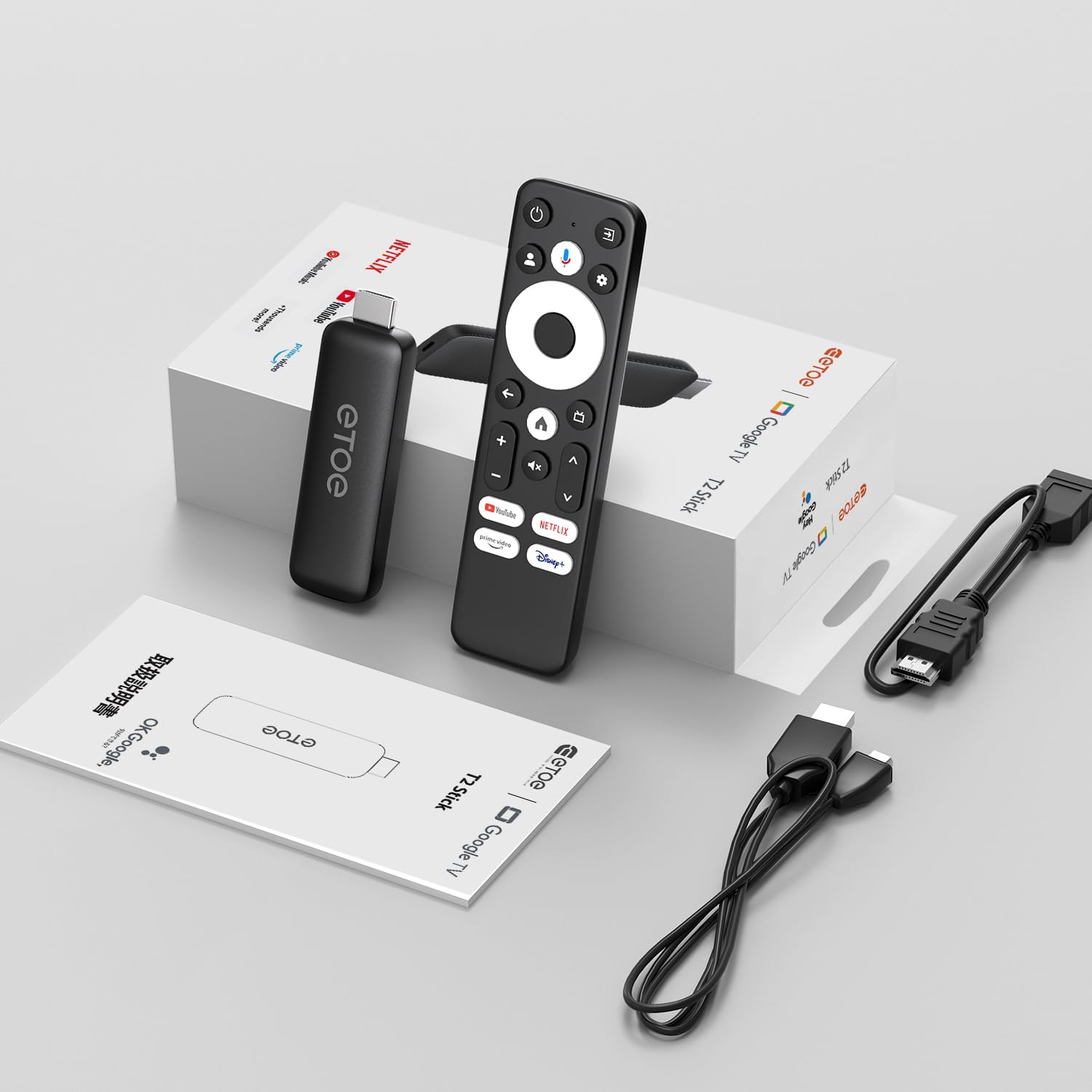 ETOE Google TV ボックス (Netflix 認定)