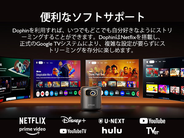 軽量でパワフルな新世代プロジェクター『ETOE DOLPHIN』登場！